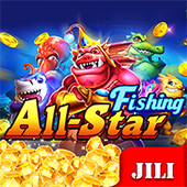 All Star Fishing tile with an angler firing at fish