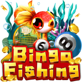Bingo Fishing tile blending bingo balls and fish