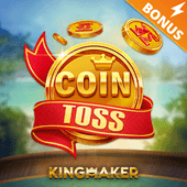 Coin Toss tile with a flipping peso coin