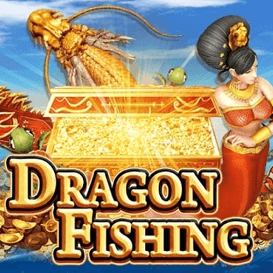 Dragon Fishing tile with a serpentine water dragon