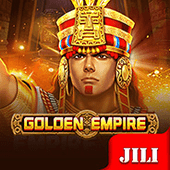 Golden Empire tile with golden medallion art