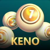 Keno tile with a number grid card
