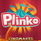 Plinko tile with falling balls and pegs