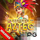 Treasures of Aztec tile with an aztec pyramid